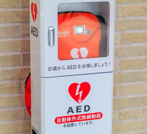 医療用機器の販売と開発：AEDの写真